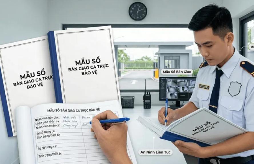 Mẫu sổ trực ca bảo vệ in sẵn tiện lợi