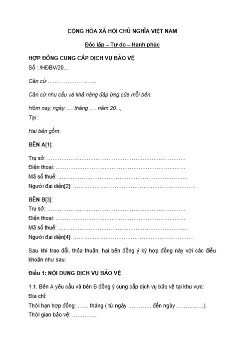 mau hop dong nhan vien bao ve 01