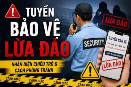 Tuyển bảo vệ lừa đảo