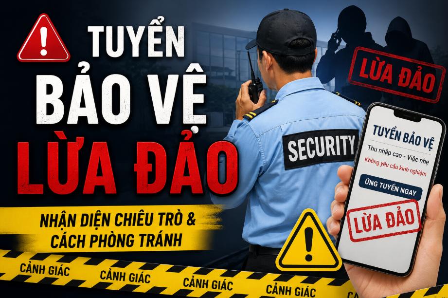 Tuyển bảo vệ lừa đảo